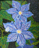blue florals